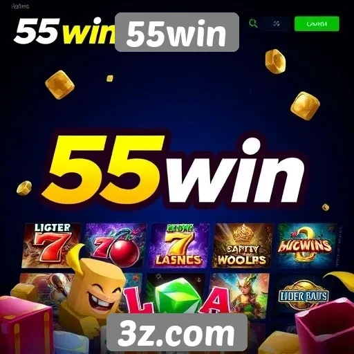 Exploração das opções de jogos no site 55win