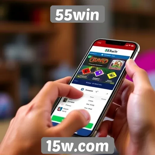 Funcionalidades do aplicativo móvel do 55win