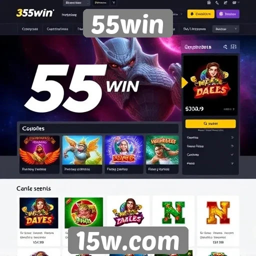 Avaliação da interface de usuário do site 55win